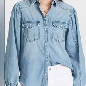 Free People denim shirt
